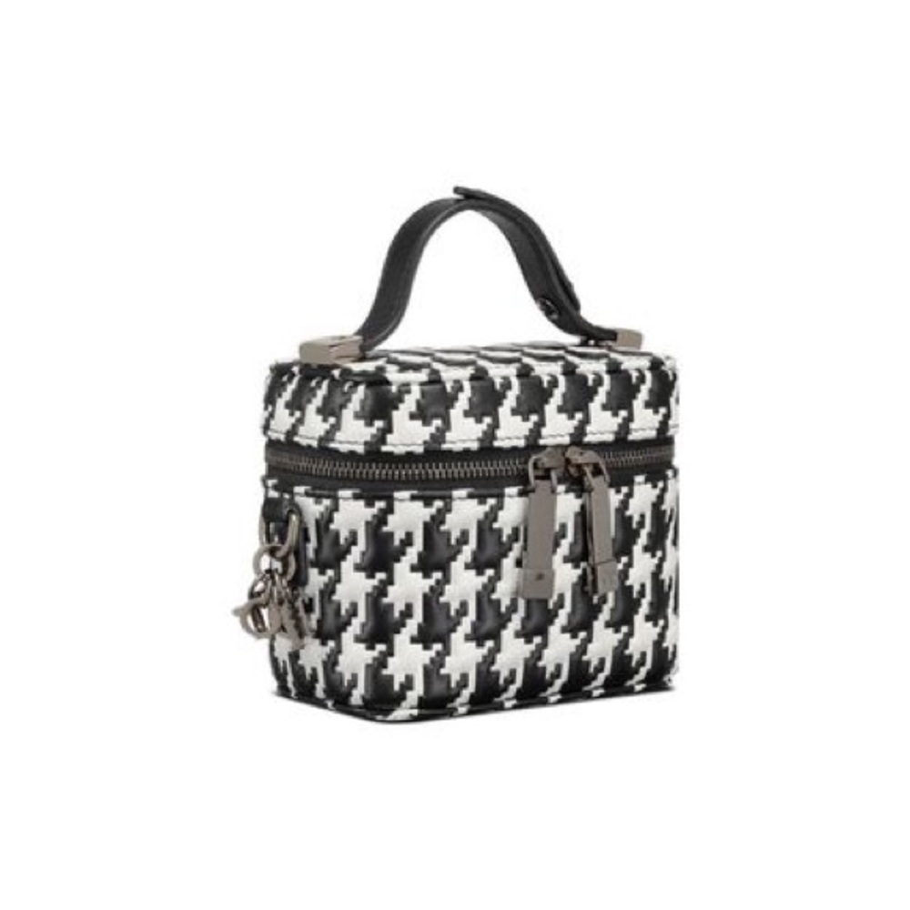 Like NEW! LADY DIOR Houndstooth Bag Micro Lady Dior Vanity Case - Picture 9 of 16